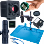 Mikroskopo rinkinys Rosfix Earth Pro MCEP-0.5X &ndash; 5MP Kamera, Didinimas 7&ndash;45x, Silikoninis pagrindas 480x320mm
