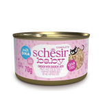 SCHESIR Baby Chicken su kepenėlėmis sultinyje - &scaron;lapias maistas kačiukams - 70g