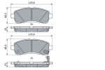 Stabdžių Trinkelių Rinkinys Mazda 2 Hatchback 1.3 1.4 1.5 1.6 DE DE3FS DE5FS
