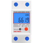 Buitinės technikos priedai Vienfazis elektros skaitiklis &ndash; MID sertifikuotas, 45A maks. modulinis, paprasto tarifo LCD