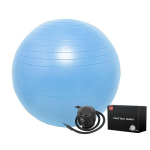 Other fitness products,Core Fitness Exercise Ball - Slip Resistant Yoga Ball for Stability Balance,light blue