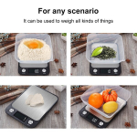 Virtuvinės svarstyklės kitchen scale,Kitchen scales, hardened food scales Kitchen food scales Digital kitchen scales with great accuracy and 9 units,