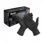 Vienkartinės pir&scaron;tinės Aurelia Bold, juodos, M, 100 vnt., M