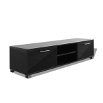 TV spintelė，TV staliukas，Televizoriaus spintelė, juoda, 120x40,5x35cm, labai blizgi CFE84020