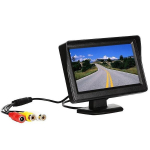 4.3 colių automobilio atbulinės eigos monitorius su automobilio atbulinės eigos kamera Dviejų krypčių Av įvestis Hd Lcd monitoriaus galinio vaizdo ekrano rinkinys Parkavimo sistema