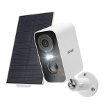 Belaidė 3MP WiFi lauko kamera ieGeek ZS-GX3S balta su saulės kolektoriumi
