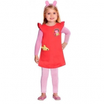 Peppa Pig kostiumas mergaitėms - AMSCAN - Peppa Pig - Rožinė - 4 metai - Vaikas - Mergaitė