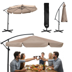 Sulankstomas sodo skėtis 8 segmentas 350 cm su &bdquo;Cronos PL-881&ldquo; dangteliu