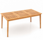 Costway Sodo stalas i&scaron; akacijos medienos 170 x 90 cm