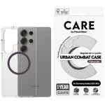 Etui CARE by PanzerGlass Flagship Urban Combat Purple QI do Samsung Galaxy S25 Ultra przezroczysty