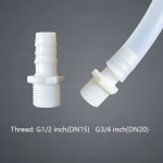 Plastikinė žarnos jungtis G1/2 colio, 4mm, G1/2&ndash;4 mm (5/32 colio)