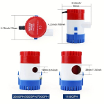 DC povandeninis triumo siurblys 12V, 1100GPH
