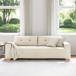 3 vietų sofa su linu 180 cm