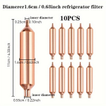 Universalus &scaron;aldytuvo sausas filtras i&scaron; vario, 10 vnt / 1,6 cm / 0,63 colio
