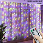 USB LED užuolaidų girlianda,  Daugiaspalvis