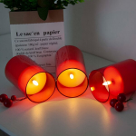 LED žvakių rinkinys su nuotolinio valdymo pultu, 3 vnt (su nuotolinio valdymo pultu)