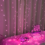 LED užuolaidinės girliandos su nuotoliniu valdymu