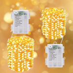LED varinė girlianda, &Scaron;iltai balta