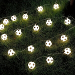 Futbolo LED girlianda, Baltas