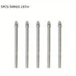 Karbido grąžtų rinkinys plytelėms ir stiklui, 5 mm, 5mm-5vnt