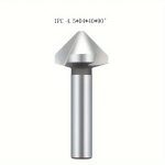 90&deg; HSS trijų a&scaron;menų medienos ir metalo chamferavimo peilis, 1vnt 4,5*90 laipsnių trijų a&scaron;menų