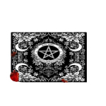 Raganų Pentagramos Kilimas, 60 cm x 90 cm / 23,62 colio x 35,43 colio