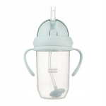 Nei&scaron;sipilanti gertuvė su &scaron;iaudeliu Canpol Babies, 6 mėn+, 270 ml, žalia