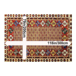 Dekoratyvinis kilimas interjerams, 79 * 118 colių / 200 * 300 cm