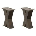 Kavos staliuko kojelės x formos, 2 vnt., 30x(30-31) cm, plienas