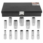 Gilių galvučių rinkinys 1/2"DR 14el. (11-30 mm) 6-kampų FK-4143-5 (58115)