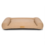 &Scaron;uns guolis Dogeste Teddy avių vilnos imitacija tamsiai smėlio spalvos XL 100x65 cm