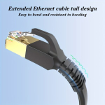 Rj45 Cat8 eterneto kabelis 40Gbps, 1 m