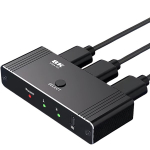 8K HDMI jungiklis su nuotolinio valdymu, 2x1