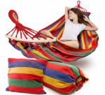 Hamakas xxl didelis sodo 2 asmenų brazili&scaron;kas stiprus sūpynės galvos apdangalas + krep&scaron;ys