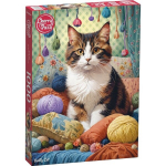Dėlionė CherryPazzi Knitty Cat, 1000 d.
