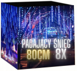 Varvekliai Krintantis Sniegas 80cm Meteoras Led Lemputės Mėlyna &Scaron;viesos Girlianda