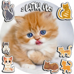 Vaflinis torto papuo&scaron;imas 20cm - kačiukas katė katės + vardas + ! 15cm 18cm