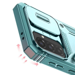Coque Anneau - Samsung - Galaxy A56 - Kamera apsauga - Magnetinė žiedas - Žalias