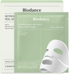 Biodance Refreshing Sea Kelp Real Deep Mask Soothing and Moisturizing veido kaukės 4 vnt.