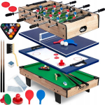 Neosports stalas žaidimams multi 4in1 80x43x30cm medinis - universalus žaidimas