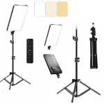 Didelė Led studijos lempa Panelė 100w 24 colių nuotraukoms video + masyvus stovas