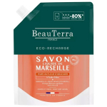 BeauTerra Marseilio Skystas Muilas Su Malonios Gėlės Kvapu Eco-Pak 900 ml
