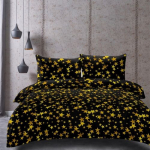 3D patalynė &ndash; Auksinės žvaigždės &ndash; 160x200 cm &ndash; 3 dalys