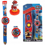 Elektroninis vaiki&scaron;kas laikrodis vaikams Psi Patrol lego kaladėlės