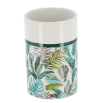 Vonios kambario puodelis "Jardin" su lapų motyvu