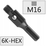 Adapteris nuo M16 sriegio ant Hex perėjimo, nuo M16 ant griebtuvo