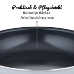 Professional frying pan - GSW - PRO BASIC - 40 cm - Induction - Thick forged aluminum - Gastronomy quality
