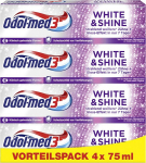 Odol-med3 White & Shine balinanti dantų pasta, 4 x 75 ml