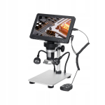 Mustool Mtdm9 Skaitmeninis Usb mikroskopas mokslui Lcd Hd 1080p 12mp 8x Led Zoom 1200x