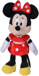 Simba 6315870226 Disney Minnie Mouse, 25 cm pliu&scaron;inis žaislas su raudona suknele, mink&scaron;tas žaislas, Mickey Mouse, nuo pirmųjų gyvenimo mėnesių, raudonas
